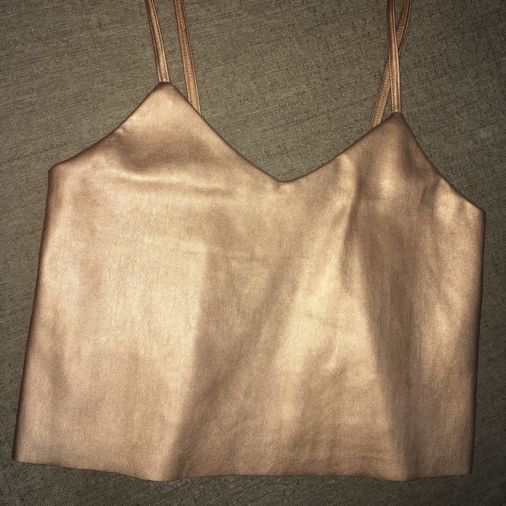Charlotte Russe metallic top